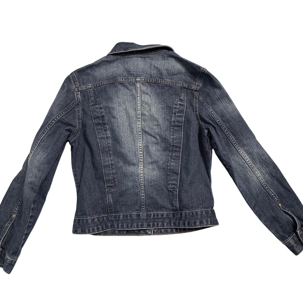 Vintage 90s Guess Denim Jacket Authentic Original Jeans Classic Trucker Size M - Picture 3 of 12